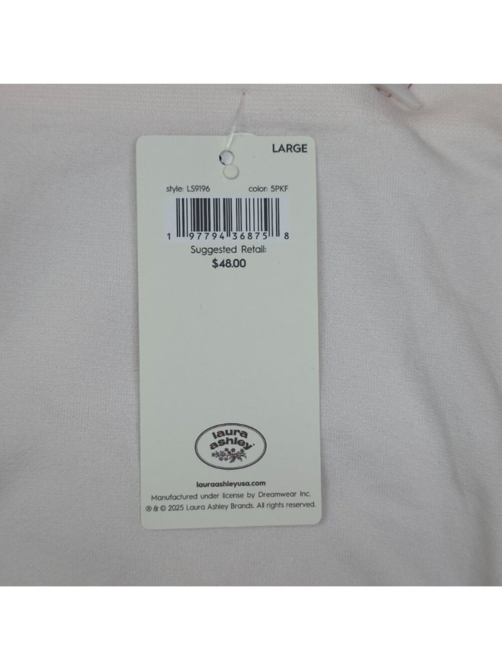 Laura Ashley Womens 5-Pack Panties Nylon & Spandex Briefs Large Soft - Picture 8 of 15